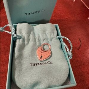 Tiffany & Co Sterling Silver Locket w Pouch & Box